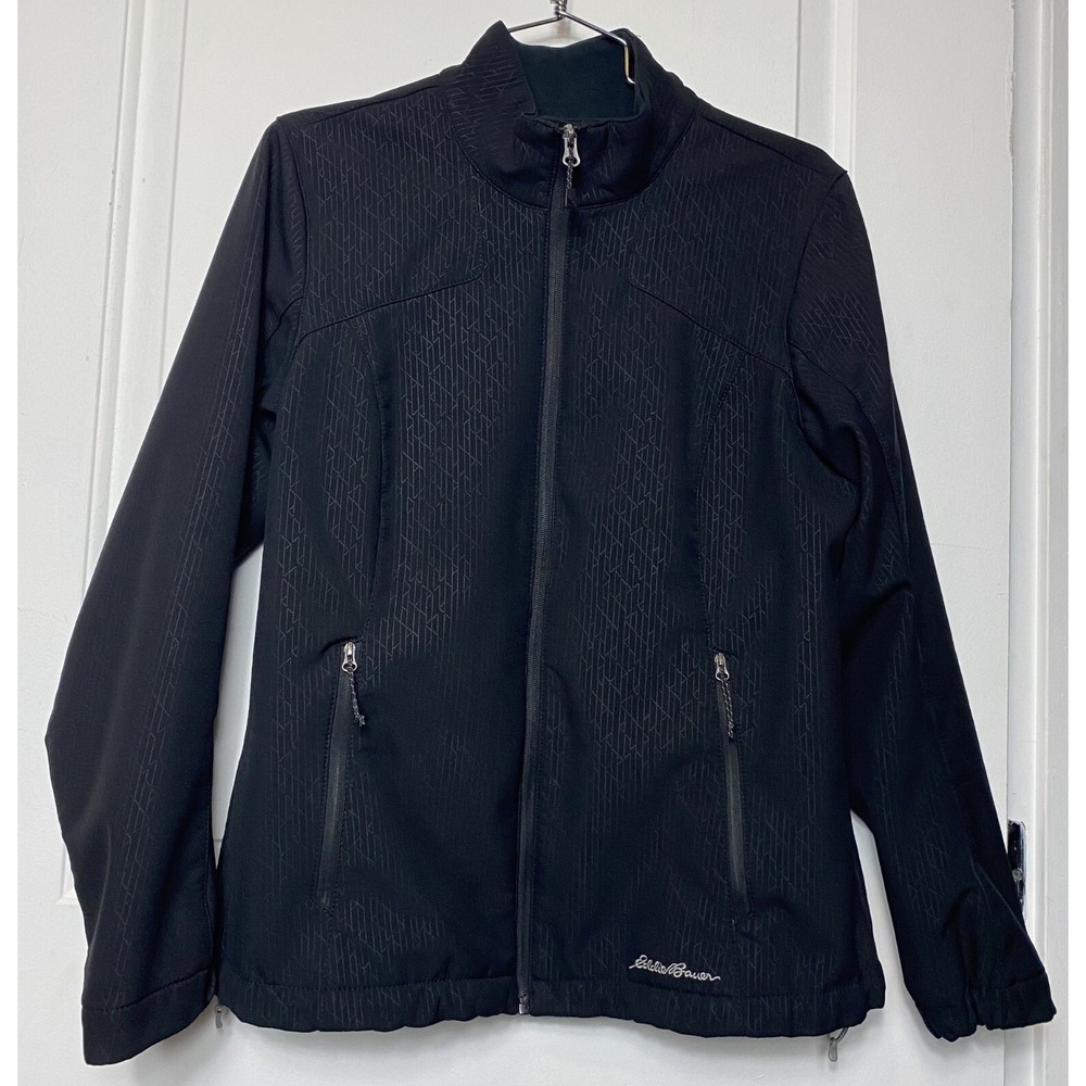 Eddie Bauer Shaded Soft Shell Jacket Womens Large Black